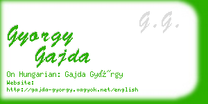 gyorgy gajda business card